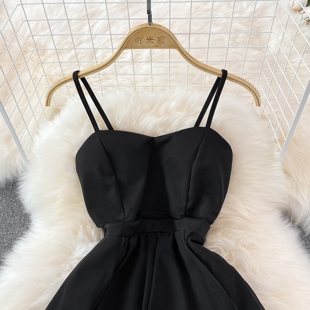 White irregular strapless dress summer 11004