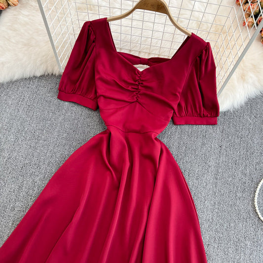 Cute Bow A Line Short Dress Fashion Dress 10718