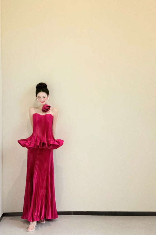 girlhomeshops-Off-The-Shoulder Bodycon Satin Floor-Length Ball Gown Prom Dress gh5964