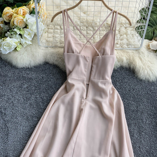 Cute A Line Chiffon Short Dress Fashion Dress 10822