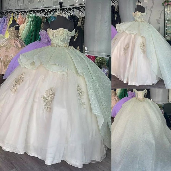girlhomeshops-Quinceanera Dresses Princess Long Sweet Prom Dress for 16-Year-Olds gh6299
