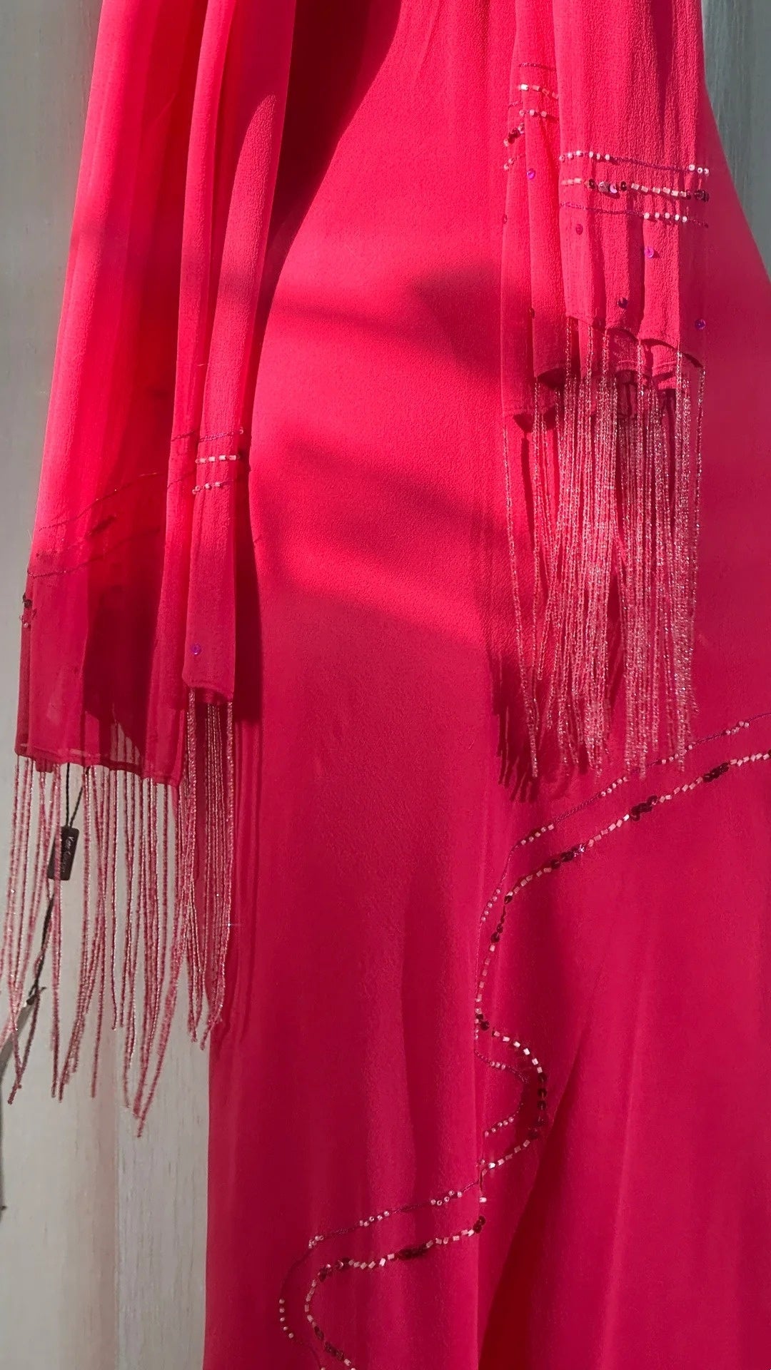 girlhomeshops-(Includes matching scarf)New Pink Elegant Formal Dress gh6116