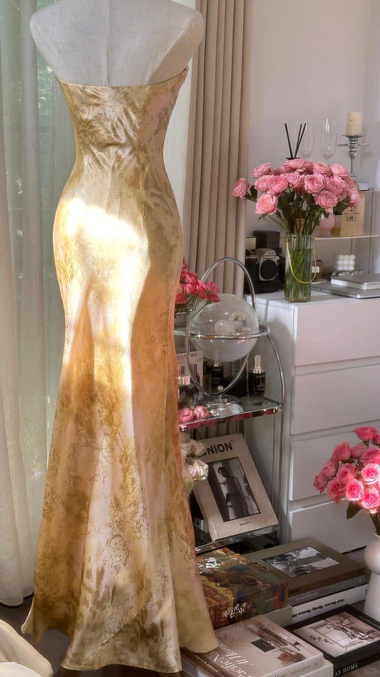 Light Color Elegant Fashion Long Chiffon Ball Gown Evening Dress Birthday/Holiday Party Dress Prom Dress gh4065