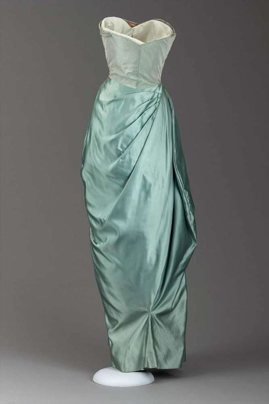 Girlhomeshops-Green satin fashionable and elegant long prom dress evening dress gh5318