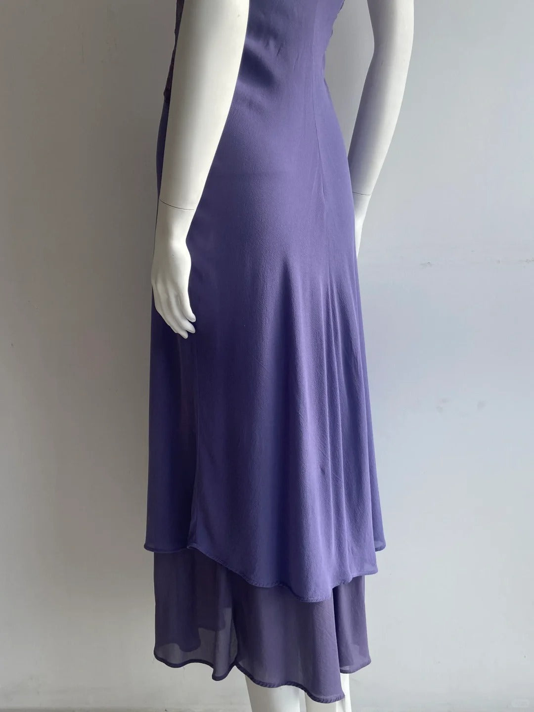 Sexy Purple Spaghetti Strap Lace Mermaid Chiffon Prom Dress Evening Dress P4849