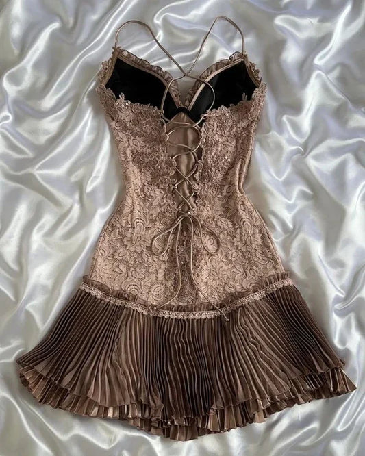 Vintage Exquisite Lace Homecoming Dress Short Evening Dress Birthday Party Dress Prom Dress gh6855