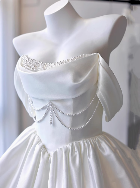 Elegant Satin One Shoulder Short Birthday Dress Homecoming Dress P3736