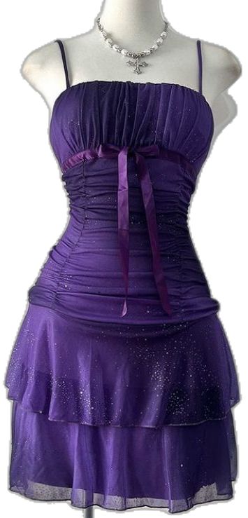 Chic Homecoming Dress Purple Spaghetti Straps Pleated Short Birthday Party Dress Cocktail Dress P4967