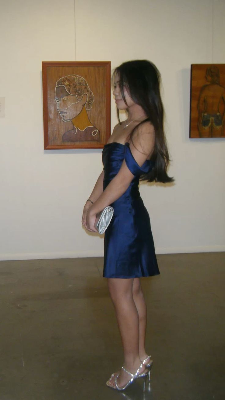 Charming Homecoming Dress Navy Blue Stain Off Shoulder Cocktail Dress Short Birthday Party Dress P4976