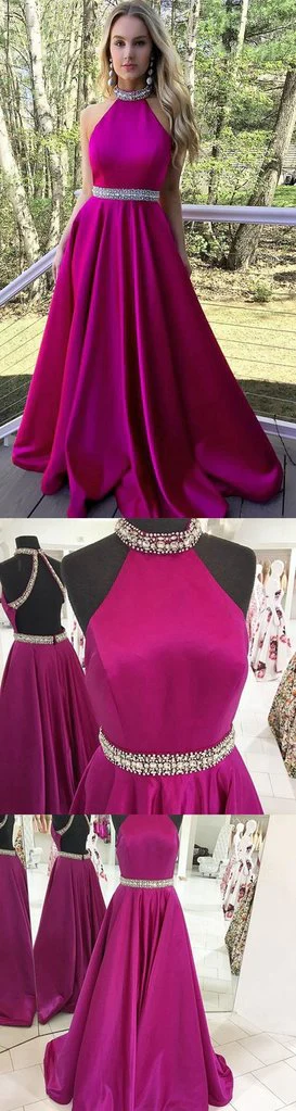 Prom Dress For Teens Halter Neckline, Prom Dresses, Graduation School Party Gown gh2193