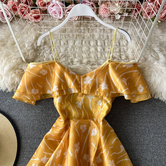 Off shoulder strapless dress 3409