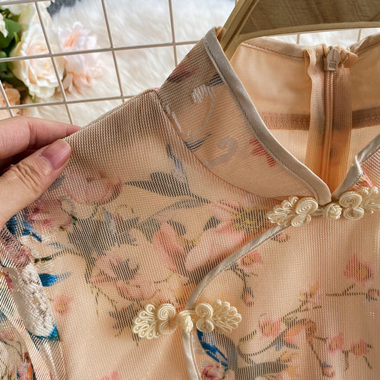 New cheongsam embroidery dress 2963