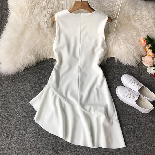 Irregular skirt Ruffle Dress 3024