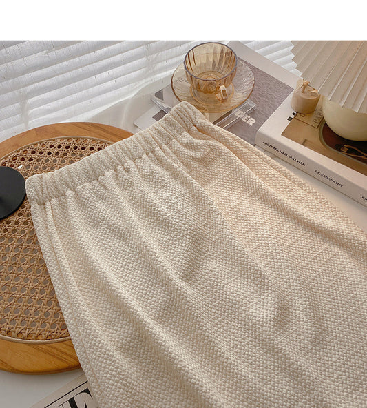 Elastic and versatile fashion temperament, thin split A-line skirt 5827