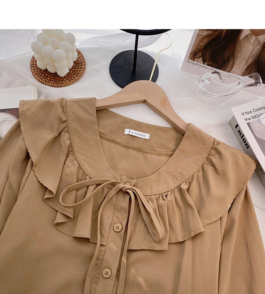 Fashion bandage doll Neck Long Sleeve Top 6338