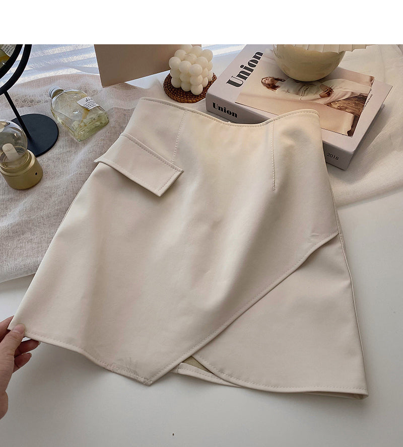 Korean design irregular slim Hip Wrap Skirt 5279