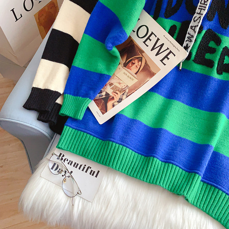 Striped Hoodie sweater sweater sweater striped Hoodie sweater sweater sweater 5159