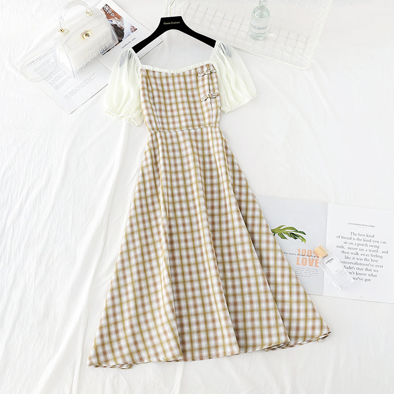 Improved cheongsam dress with slim waist 4189