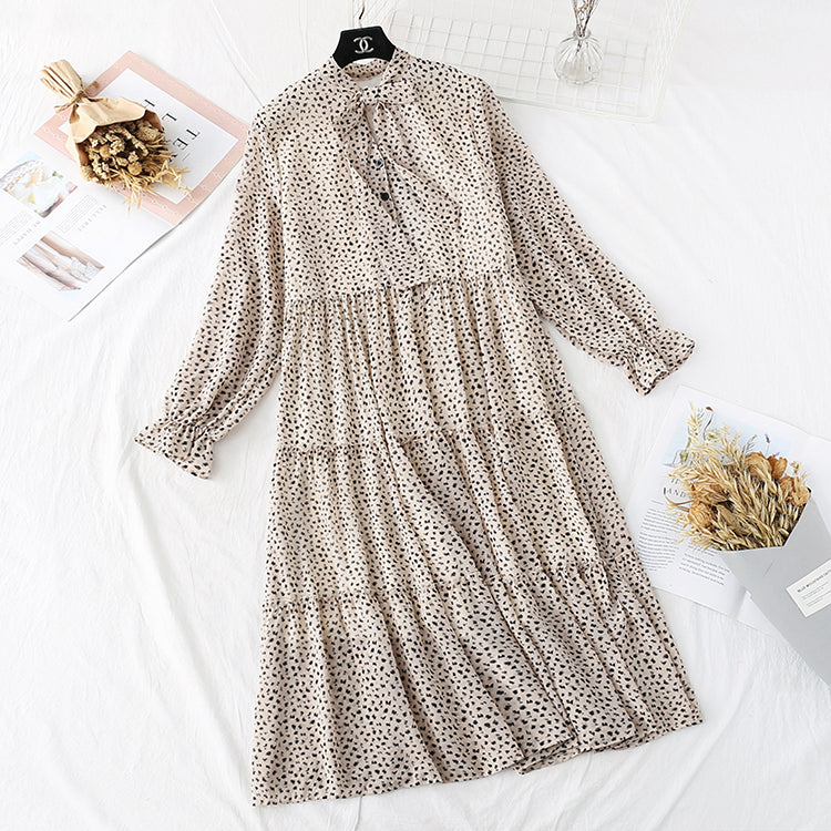 French retro loose bottomed doll long skirt A-line skirt 4580