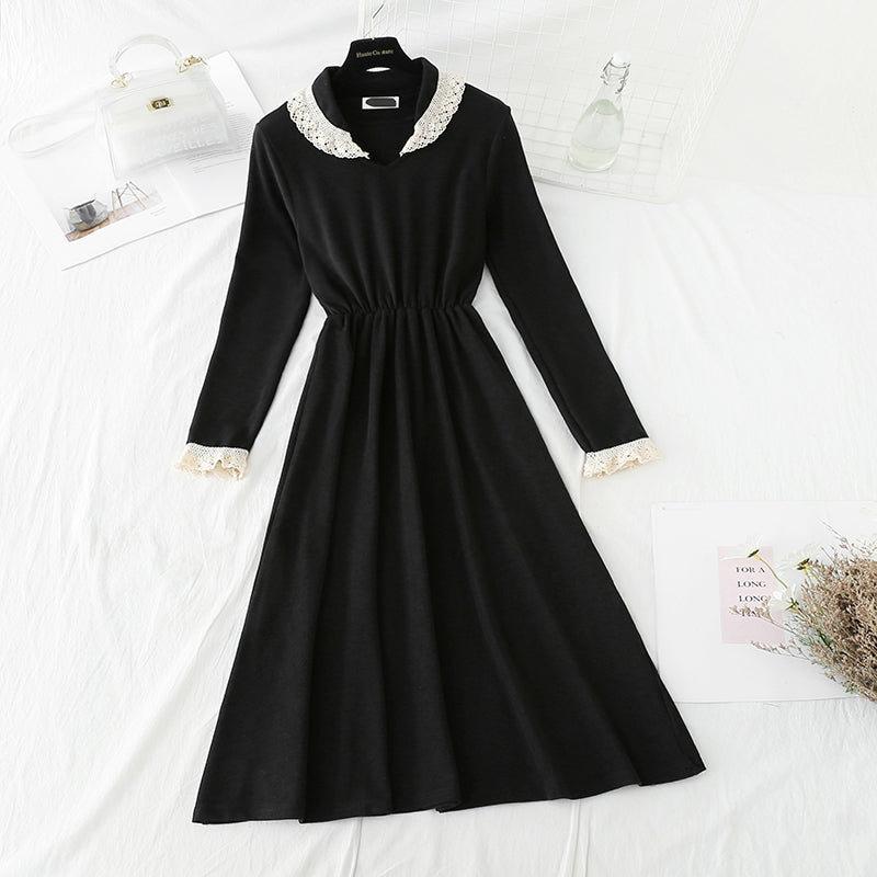 New slim knit bottomed skirt with versatile temperament 4568