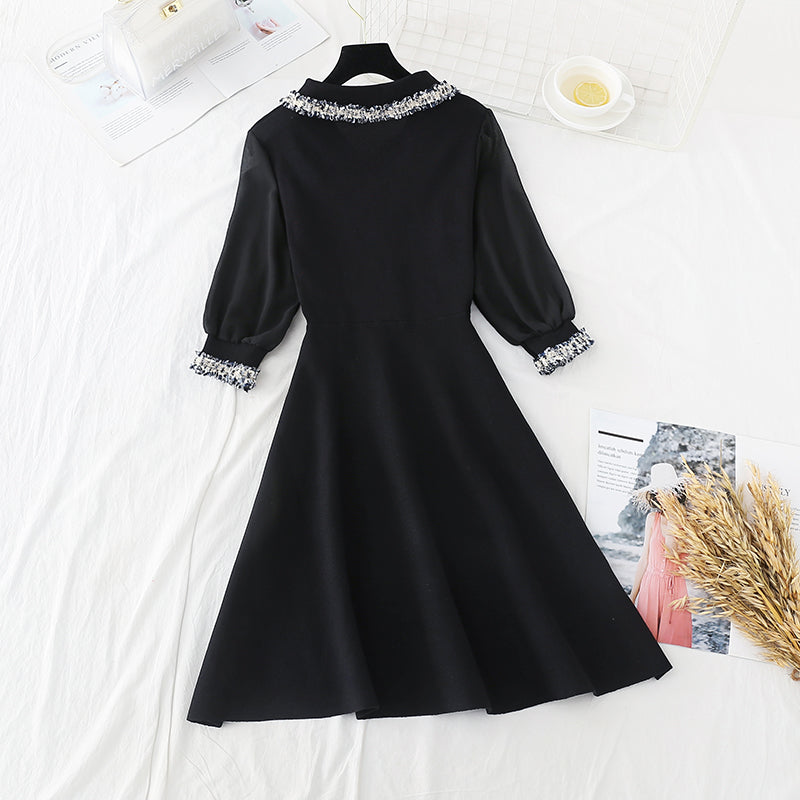 Slim waist, small fragrance skirt, goddess style 3832