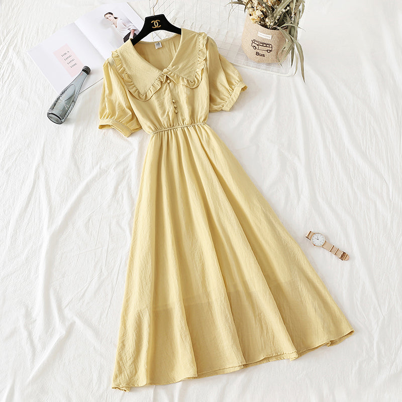 New French dress fairy super xiansen retro minority dress 4180