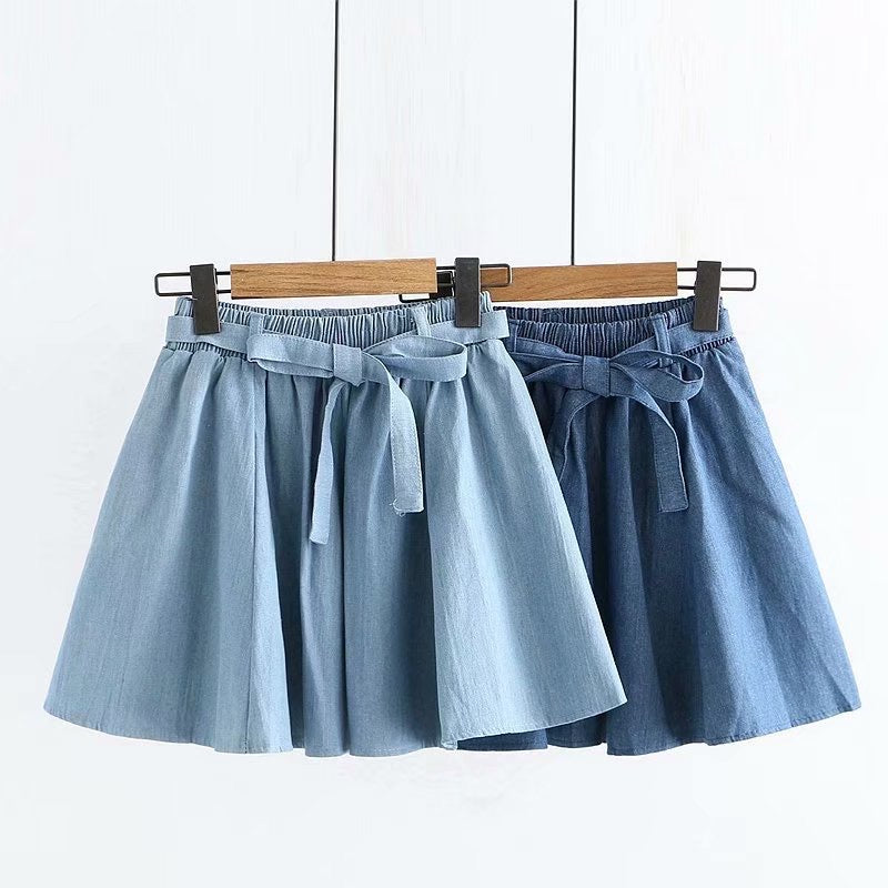 New style, sweet, little fresh denim skirt, students elastic-waisted MINI skirt 3613