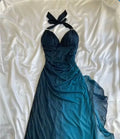 Gorgeous Shiny Beaded Sweetheart Halter-neck Long Sheath Prom Dress Party Dress Evening Dress TP4402