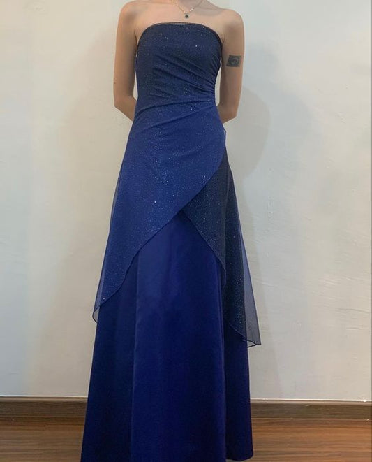 Purple/Blue Shiny Elegant Exquisite Sequin Long Tulle Prom Gown Evening Dress Party Dress gh3411