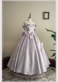 Gorgeous Lilac Sweet 16 Quinceanera A-Line Sweetheart Pearl 3D Flowers Spaghetti Strap Evening Dress Ball Gown TP4915