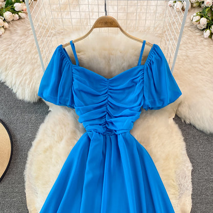 Cute A Line V Neck Short Dress Fashion Dress  10920