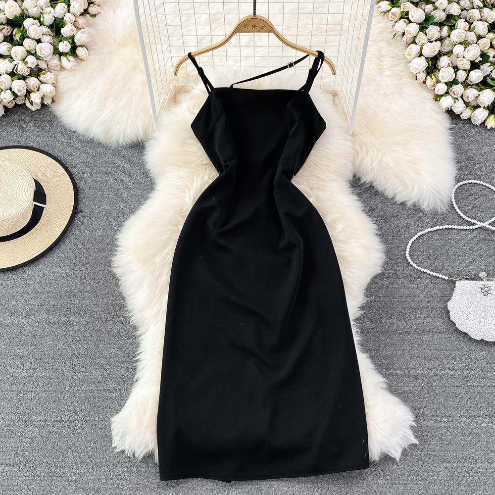Fashion slim slim super fairy sleeveless A-line dress  11158
