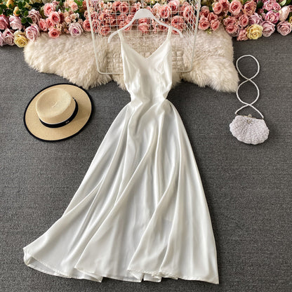 Simple V Neck Short Dress A Line Fashion Dress  10879