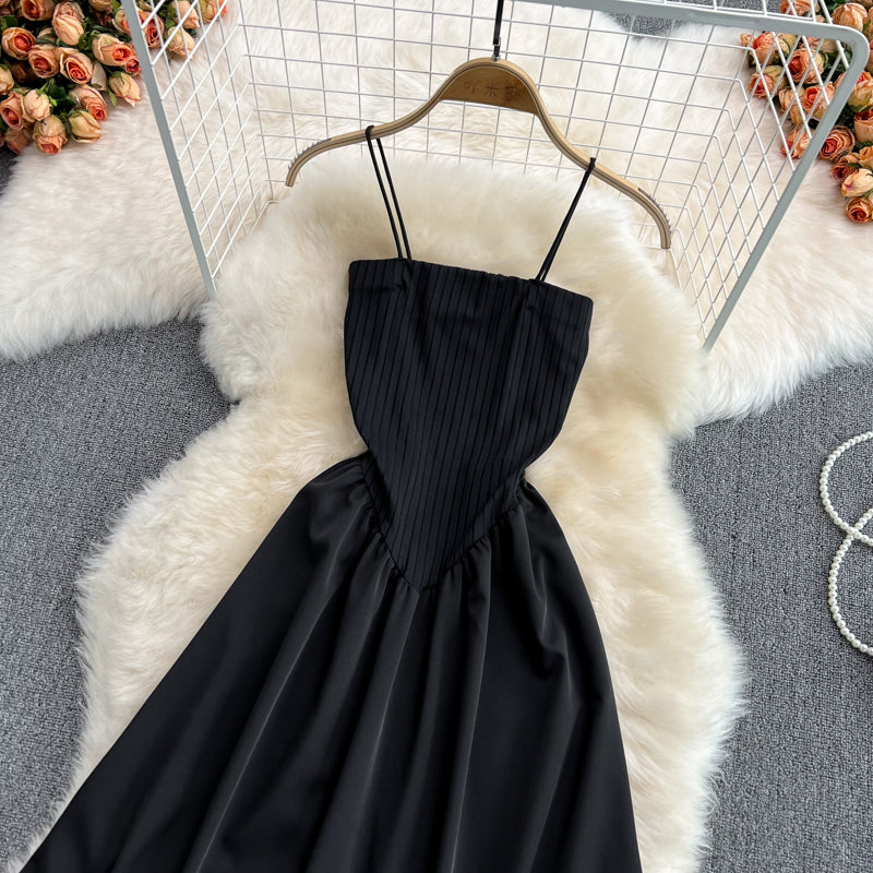 Black A Line Off Shouler Dress Fashion Dress  10838