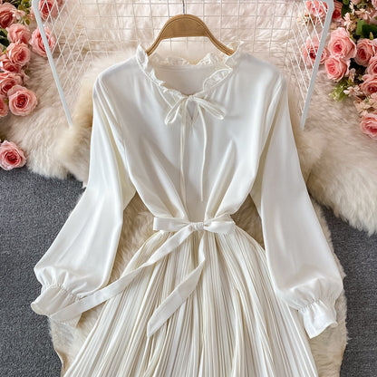 Cute A Line Short Dress Long Sleeve Fashion Dress  10806