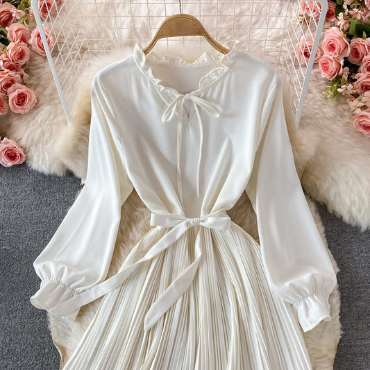 Cute A Line Short Dress Long Sleeve Fashion Dress  10806