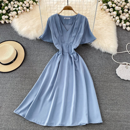 Cute A Line V Neck Short Dress Fashion Dress  10861