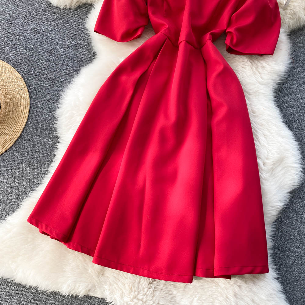 Simple A Line Off Shoulder Dress Fashion Dress  10774