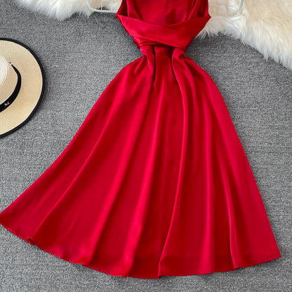 Cute Satin Short Dress A Line Fashion Dress  10716
