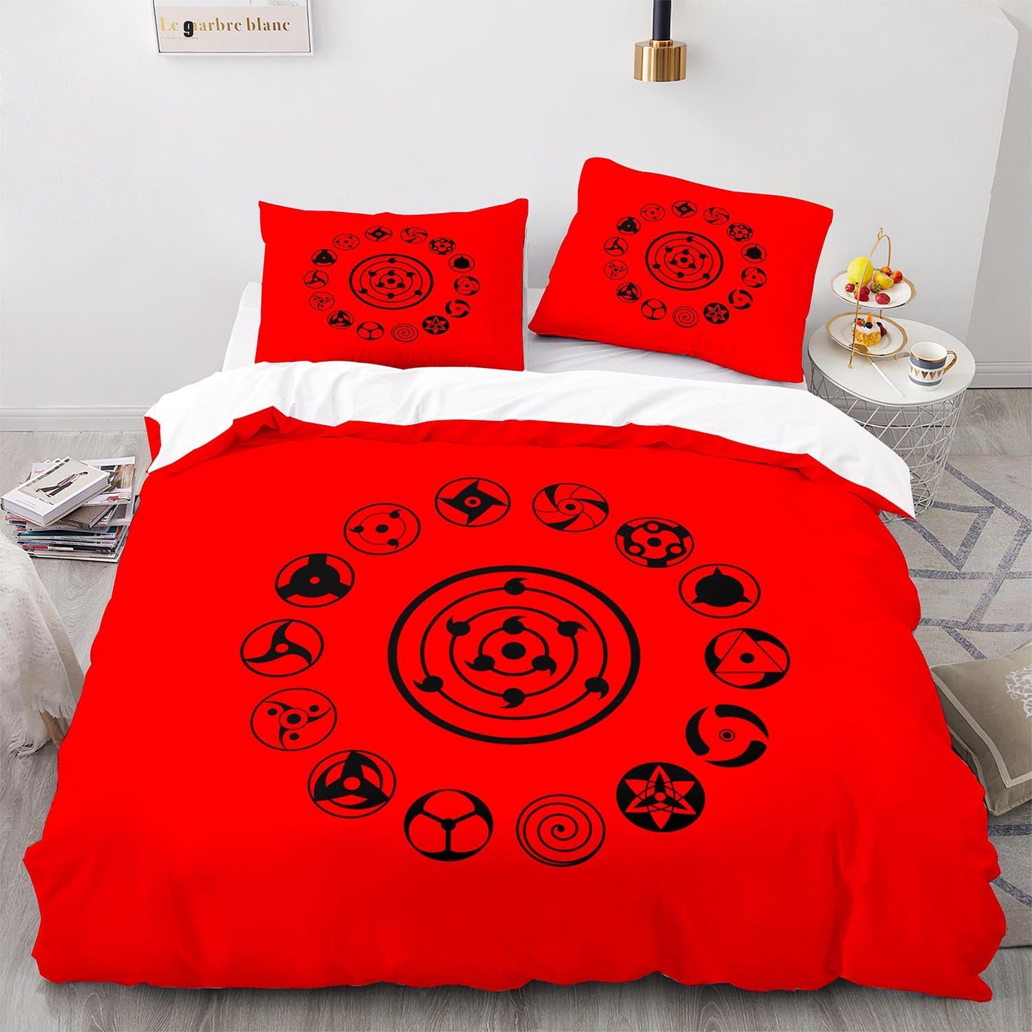 Cutom Duvet Cover Set Pattern Chic Comforter Cover King Size for Teens Adults Bedding Set with Pillowcases  HYL1001