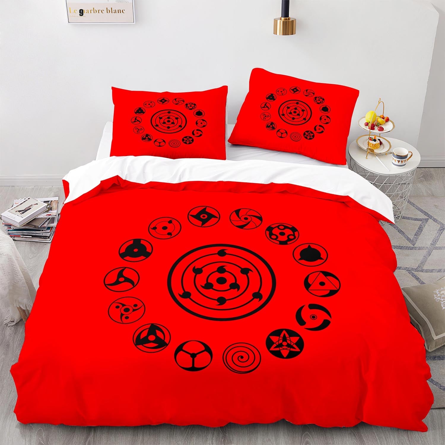 Cutom Duvet Cover Set Pattern Chic Comforter Cover King Size for Teens Adults Bedding Set with Pillowcases  HYL1001