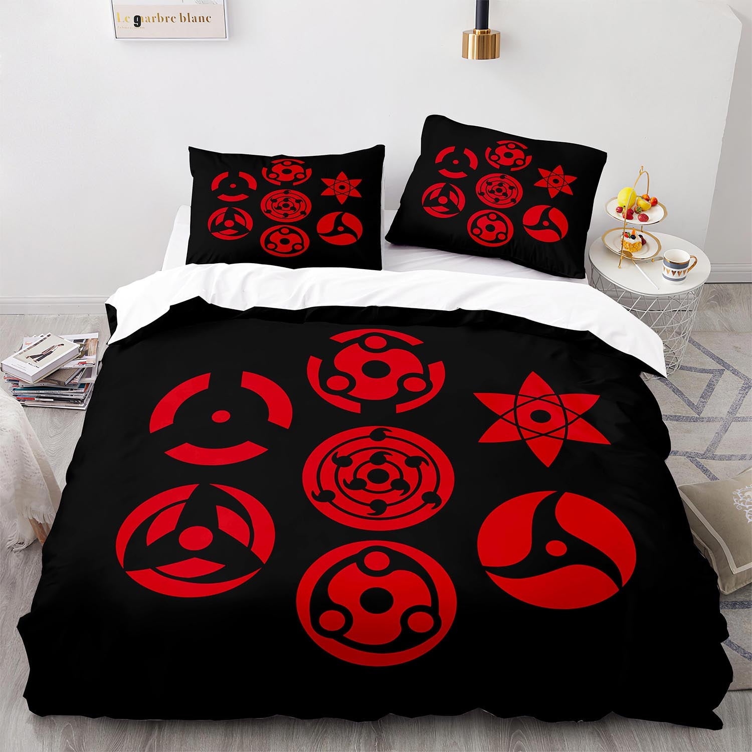 Cutom Duvet Cover Set Pattern Chic Comforter Cover King Size for Teens Adults Bedding Set with Pillowcases  HYL1002