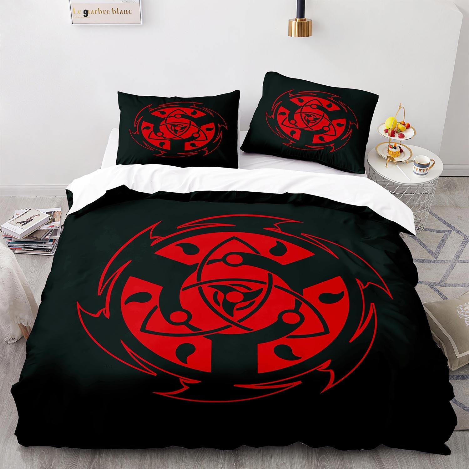 Cutom Duvet Cover Set Pattern Chic Comforter Cover King Size for Teens Adults Bedding Set with Pillowcases  HYL1006