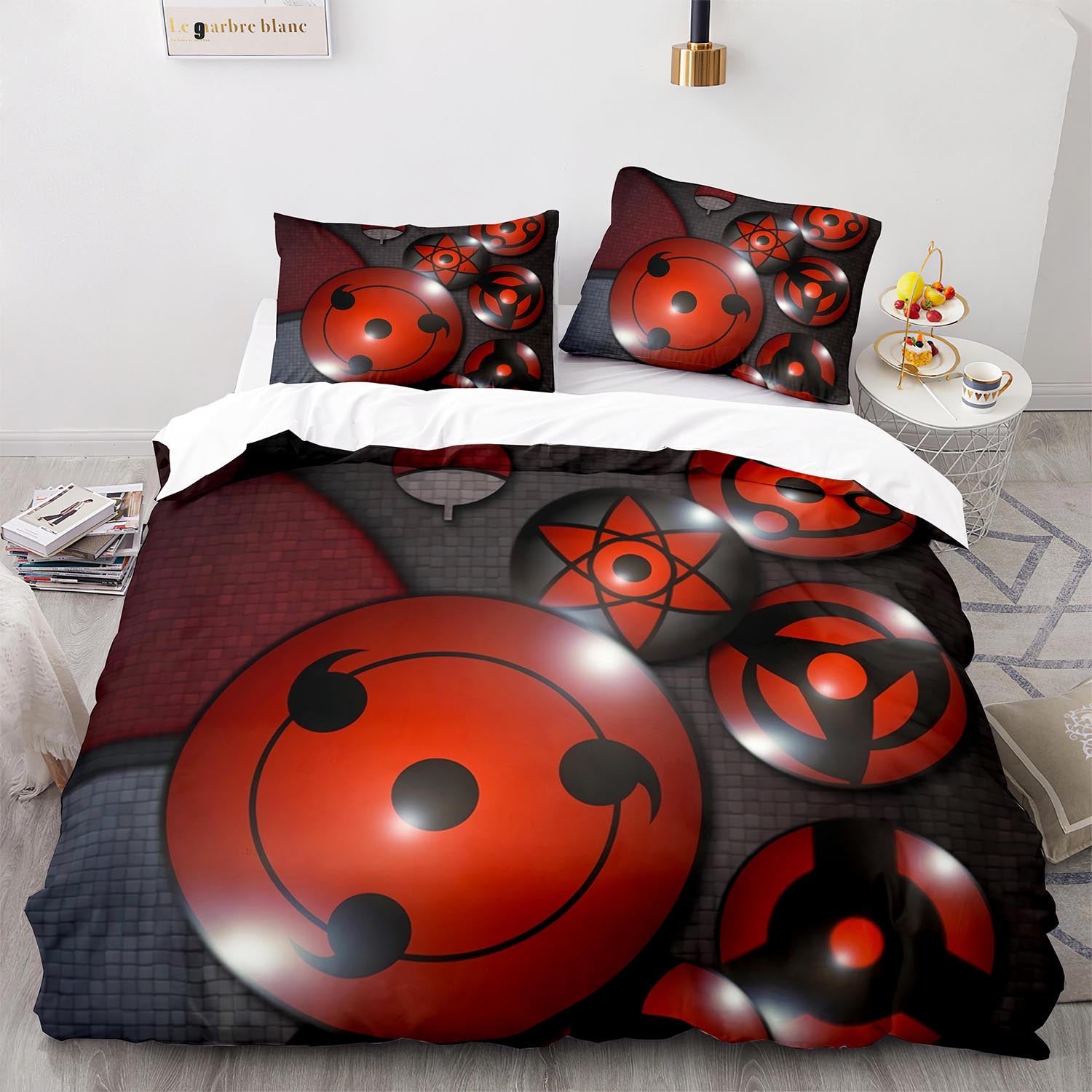 Cutom Duvet Cover Set Pattern Chic Comforter Cover King Size for Teens Adults Bedding Set with Pillowcases  HYL1009