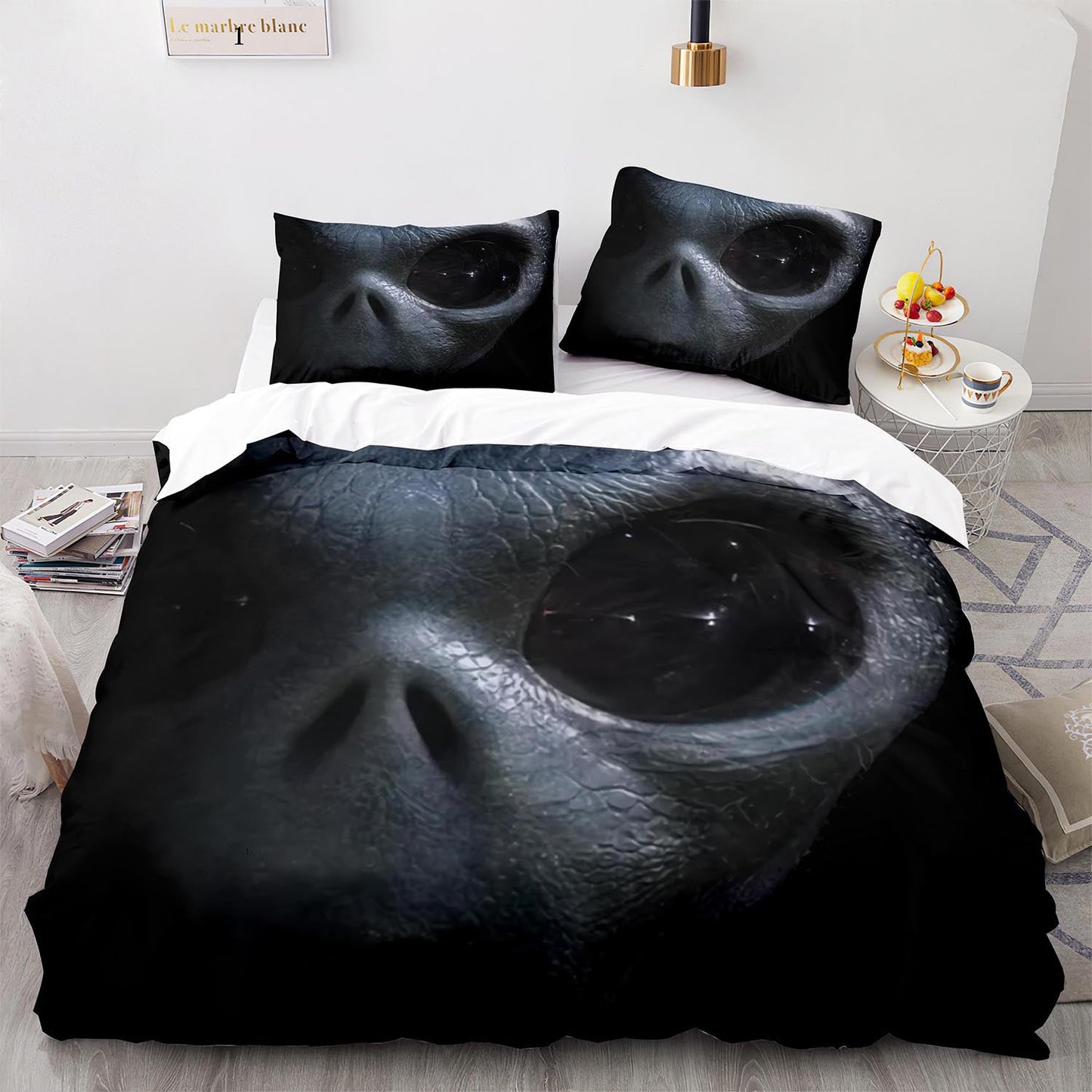 Cutom Duvet Cover Set Pattern Chic Comforter Cover King Size for Teens Adults Bedding Set with Pillowcases  WXR1009