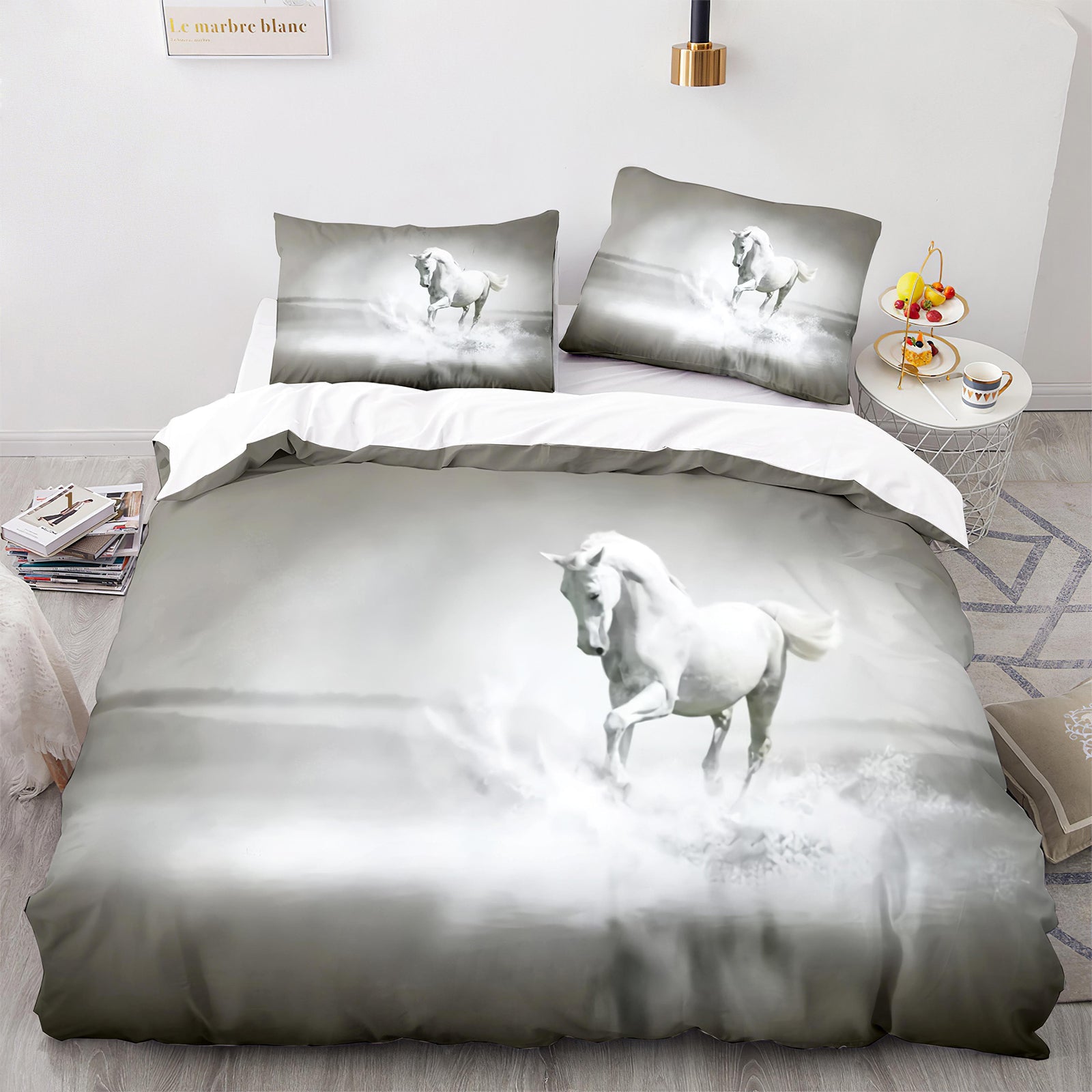Cutom Duvet Cover Set Pattern Chic Comforter Cover King Size for Teens Adults Bedding Set with Pillowcases  M1029