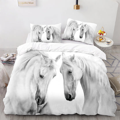 Cutom Duvet Cover Set Pattern Chic Comforter Cover King Size for Teens Adults Bedding Set with Pillowcases  M1036