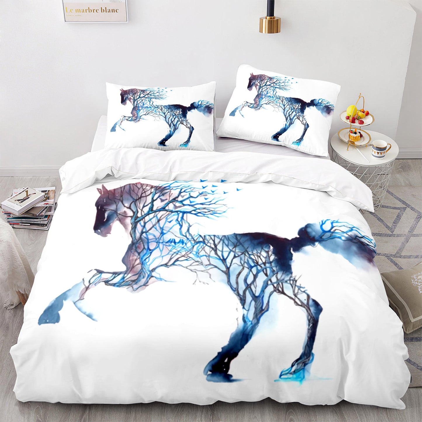 Cutom Duvet Cover Set Pattern Chic Comforter Cover King Size for Teens Adults Bedding Set with Pillowcases  M1049