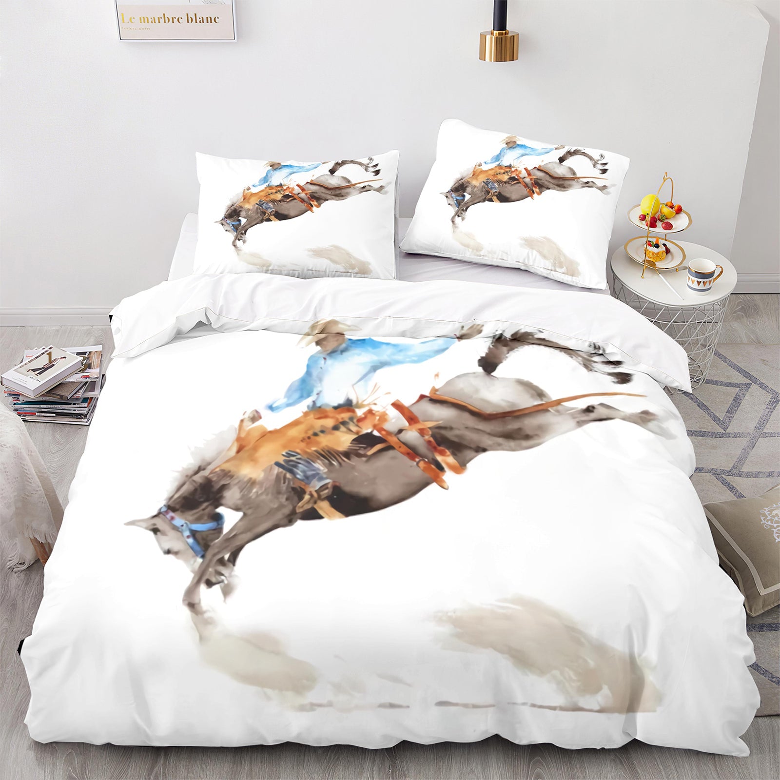 Cutom Duvet Cover Set Pattern Chic Comforter Cover King Size for Teens Adults Bedding Set with Pillowcases  M1075