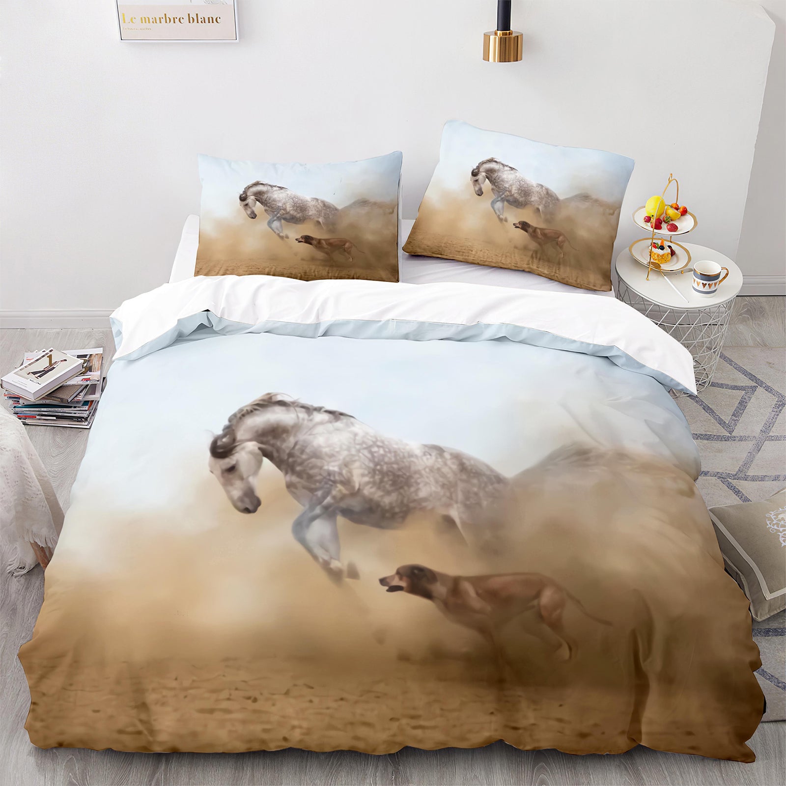 Cutom Duvet Cover Set Pattern Chic Comforter Cover King Size for Teens Adults Bedding Set with Pillowcases  M1085